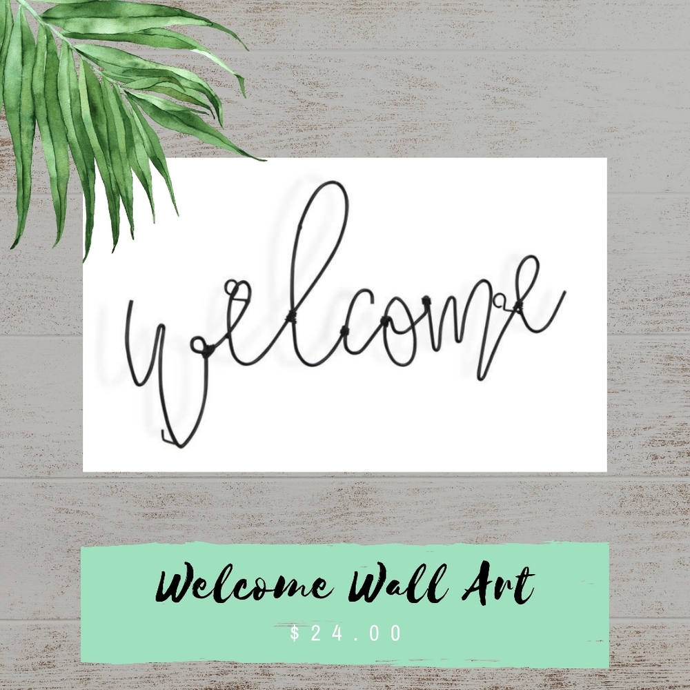 Welcome Wire Wall Art